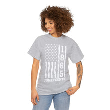 Juneteenth White Flag Cotton Tee