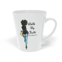 Walk by Faith 12oz Latte Mug,